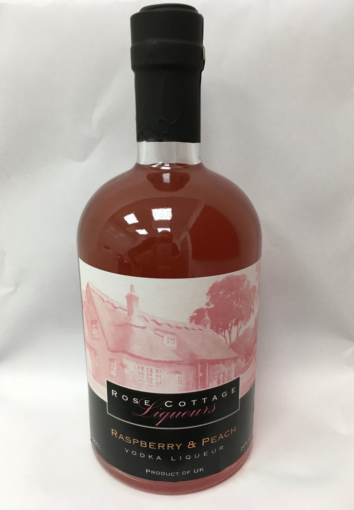 Raspberry and Peach Vodka Liqueur